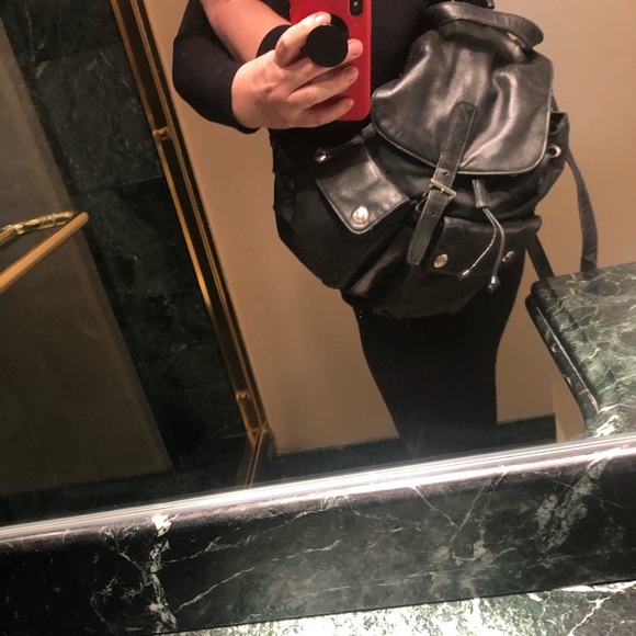 Prada Bag Black Leather& Nylon Backpack - Picture 10 of 11